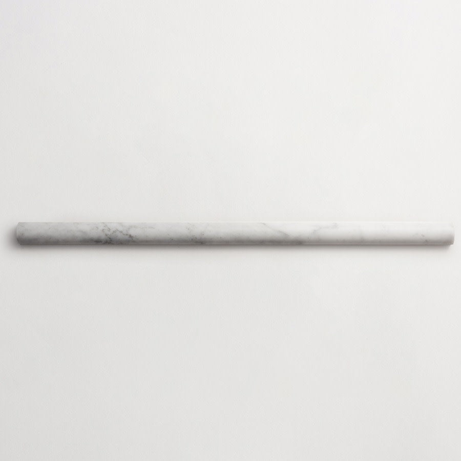 Carrara marble rounded 3-d tile cabochon grand