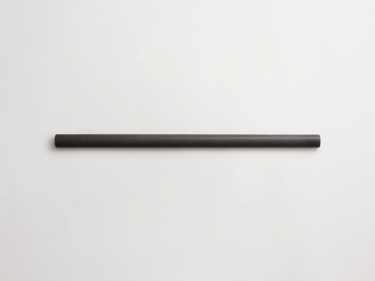 Lapidary rounded tile warm black 23.5 x 1.25.