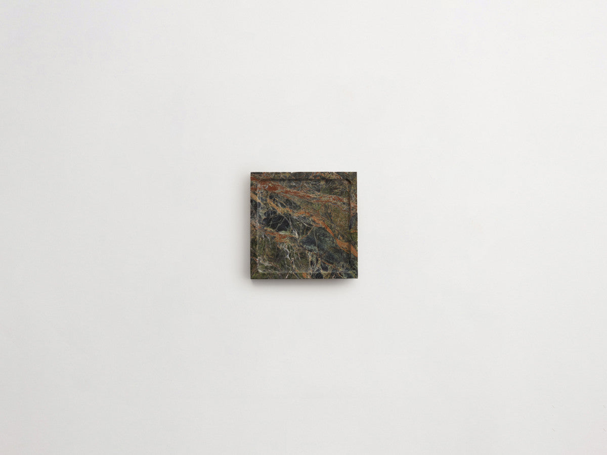 clé lapidary: incasso | stout | honed | galician green ~ 6"x6"x⅝"