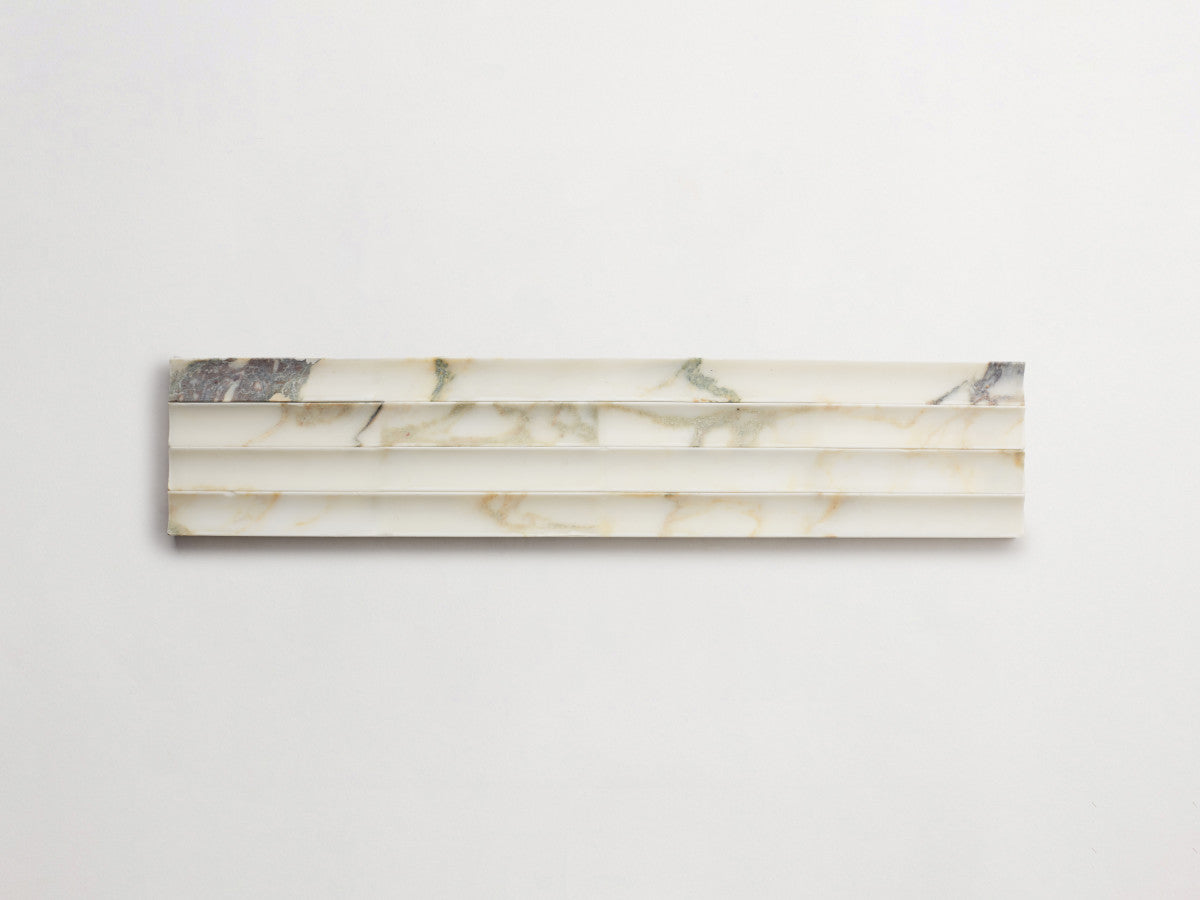Calacatta viola fluted marble 3d-tile etui grand.