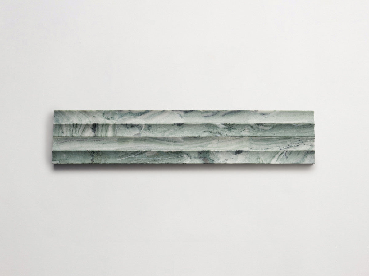 Green marble fluted 3d-wall tile etui grand.