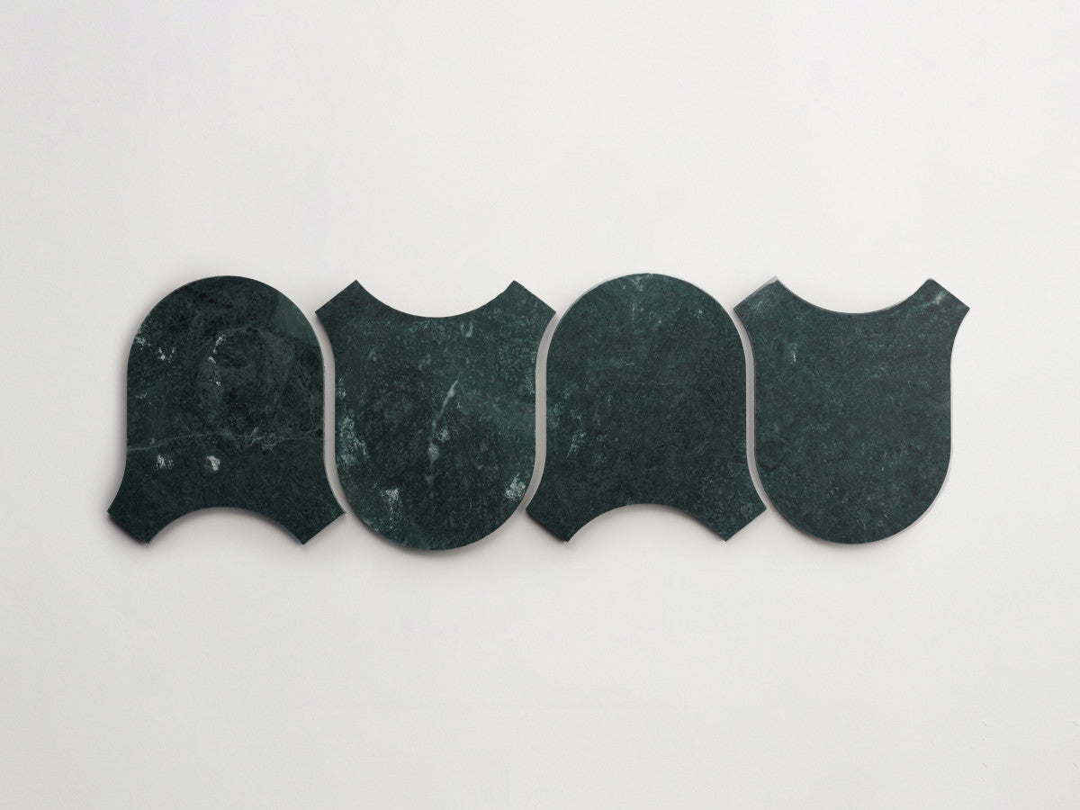 cle tile stone lapidary osvaldo verde marble 4up