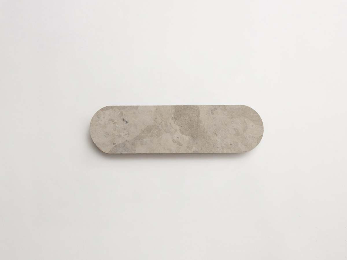 Lapidary oval tile alpaca grey 8.5 x 2.375.