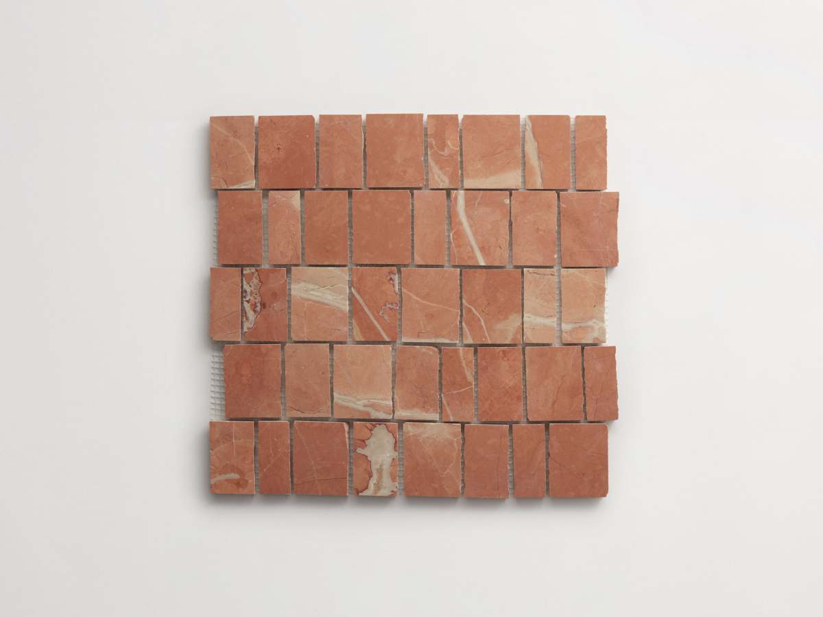 red marble | rojo alicante | standard joint lapidary | clé