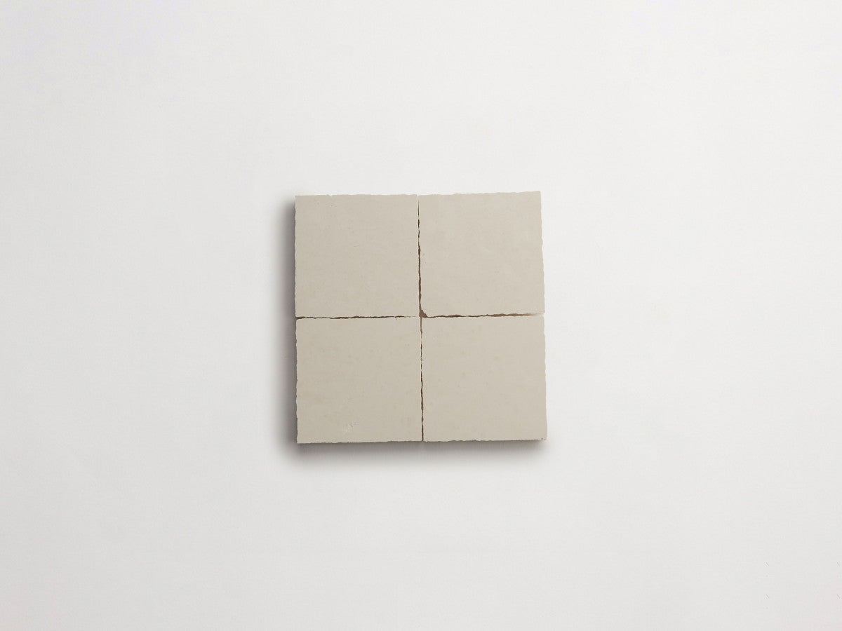 Lapidary stone tile 4 in. square White Limestone Honed.