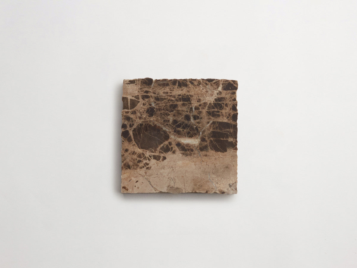 Lapidary stone tile 4 in. square Brown Honed.