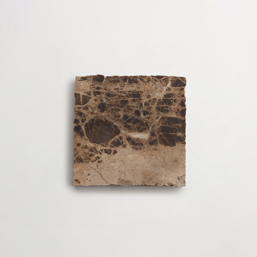 Lapidary stone tile 4 in. square Brown Honed.