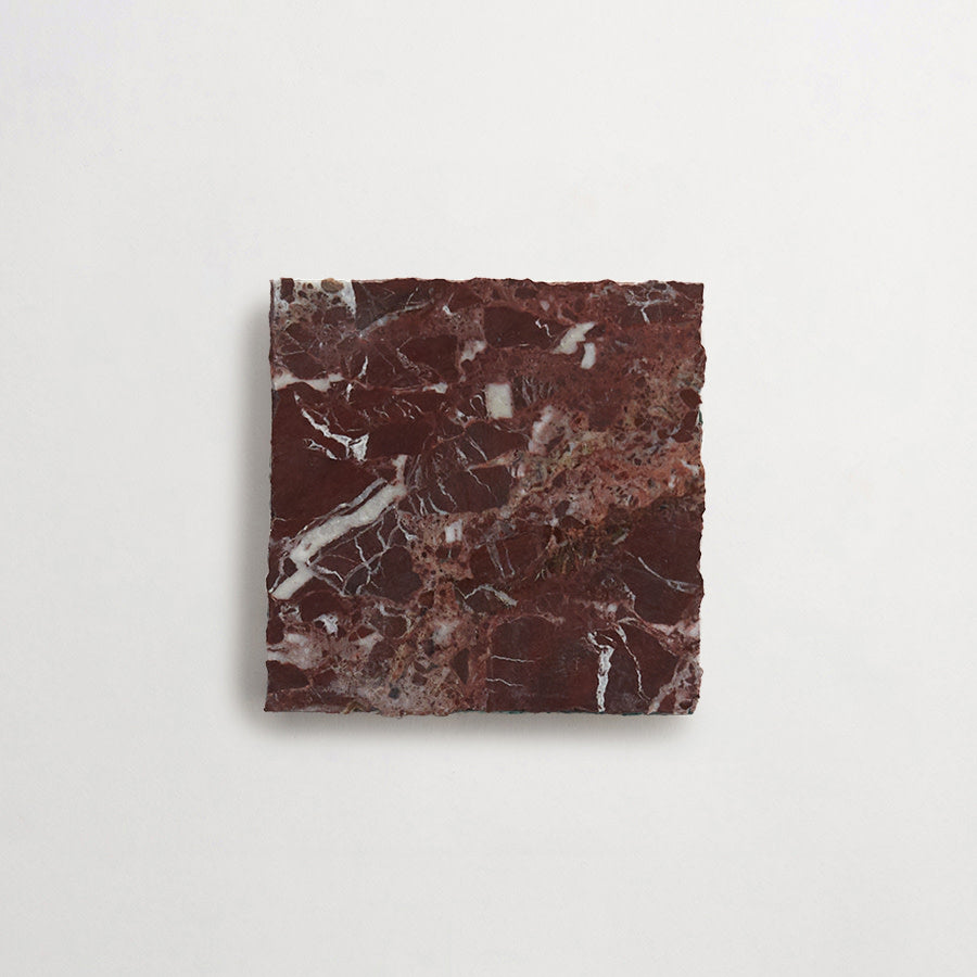Lapidary stone tile 4 in. square Red Honed.