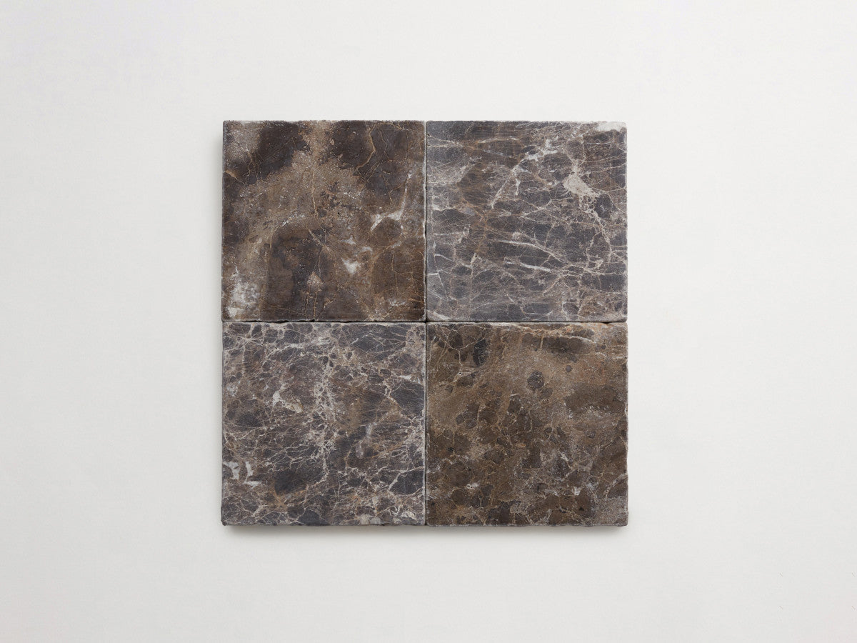 Lapidary stone tile 6 in. square Brown Tumbled.
