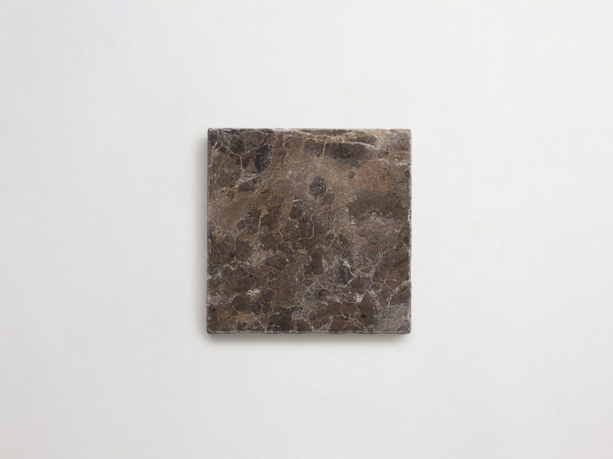 Lapidary stone tile 6 in. square Brown Tumbled.