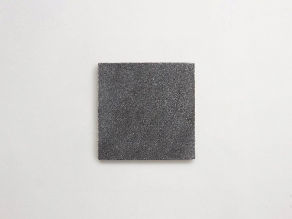 Lapidary stone tile 6 in. square Warm Black Tumbled.