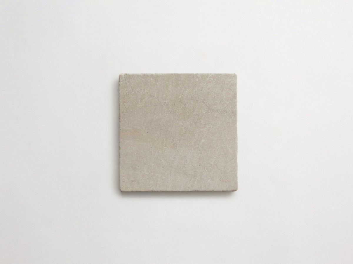 Lapidary stone tile 6 in. square Alpaca Grey Tumbled.
