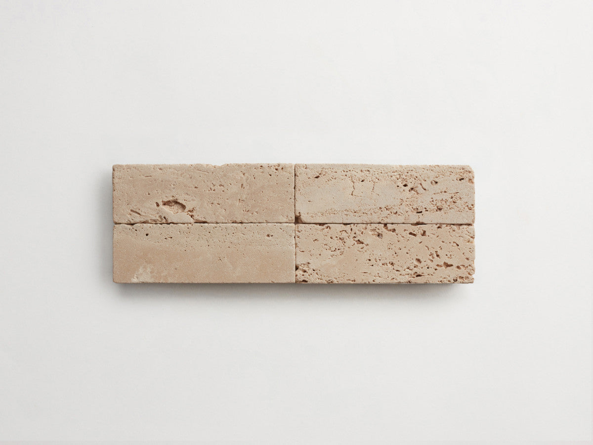 Lapidary stone tile 6 x 2 Beige Tumbled.