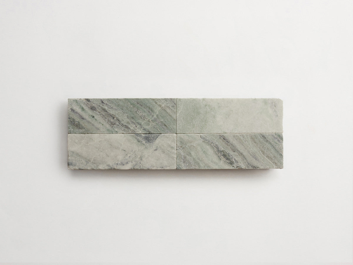 Lapidary stone tile 6 x 2 Jade Green Tumbled.