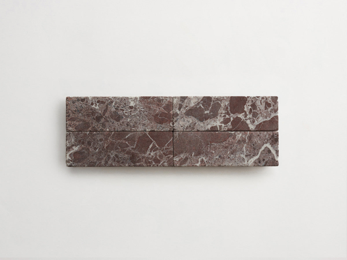 Lapidary stone tile 6 x 2 Red Tumbled.