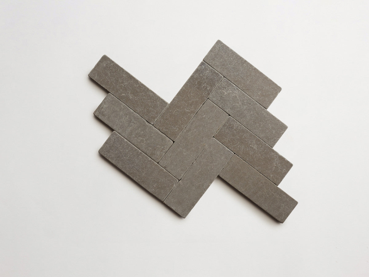 Lapidary stone tile 6 x 2 Cashmere Grey Tumbled.