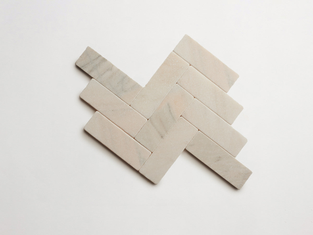clé lapidary: pantry pavers | baguette | tumbled | rosina veneto ~ 2"x6"x⅜"