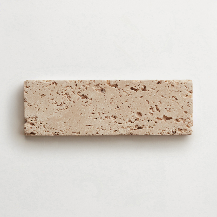 Lapidary stone tile 6 x 2 Beige Tumbled.