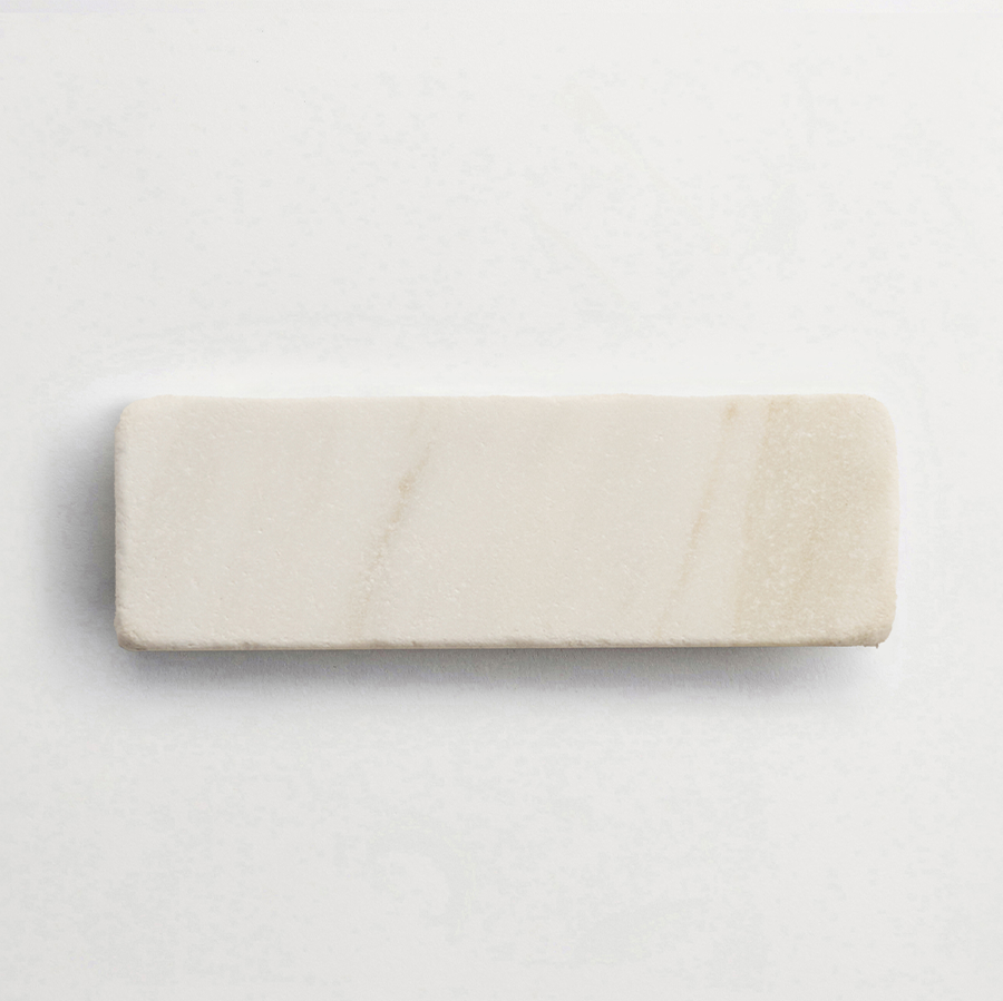 Lapidary stone tile 6 x 2 Calacatta Gold Tumbled.