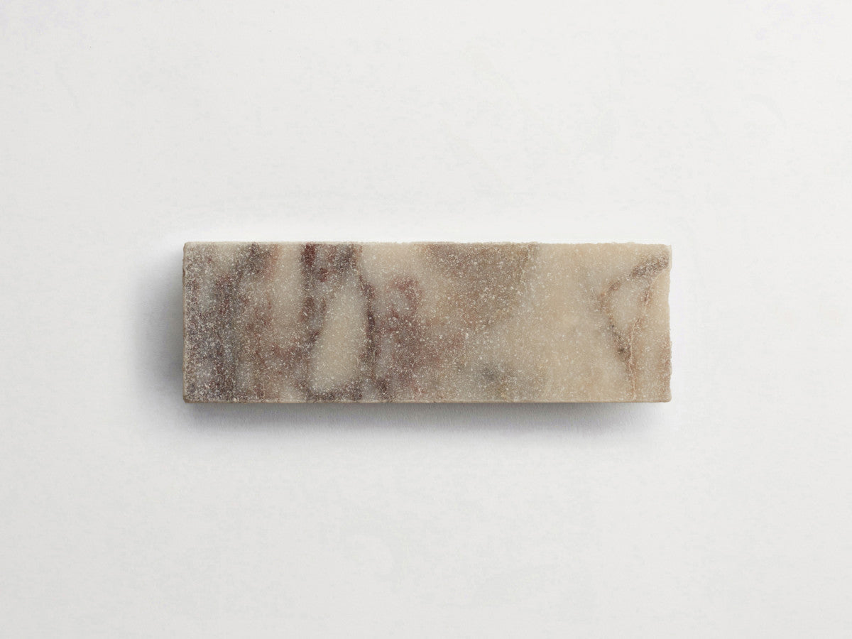 Lapidary stone tile 6 x 2 Calacatta Viola White Tumbled.