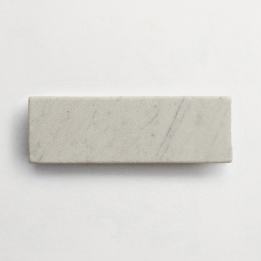 Lapidary stone tile 6 x 2 Carrara White Tumbled.