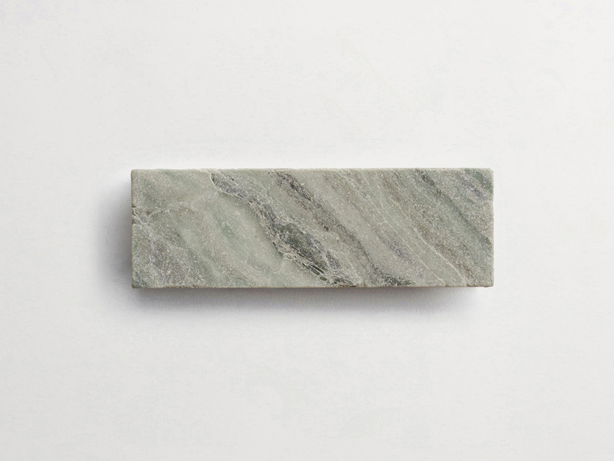 Lapidary stone tile 6 x 2 Jade Green Tumbled.