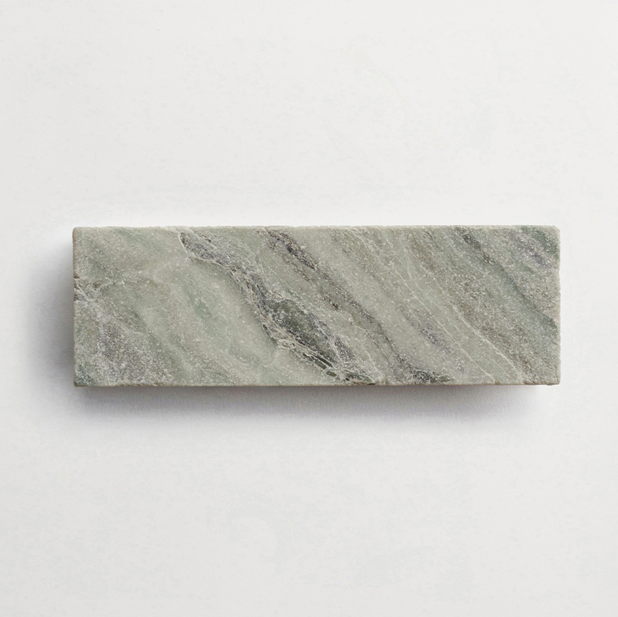 Lapidary stone tile 6 x 2 Jade Green Tumbled.