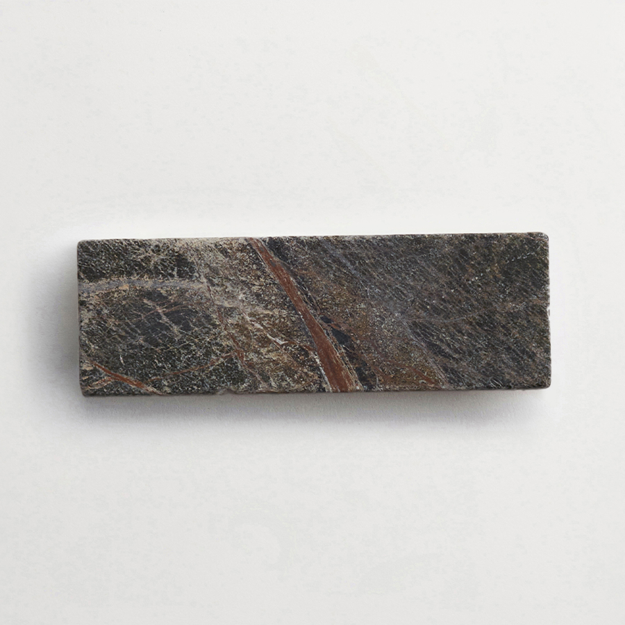 Lapidary stone tile 6 x 2 Galician Green Tumbled.