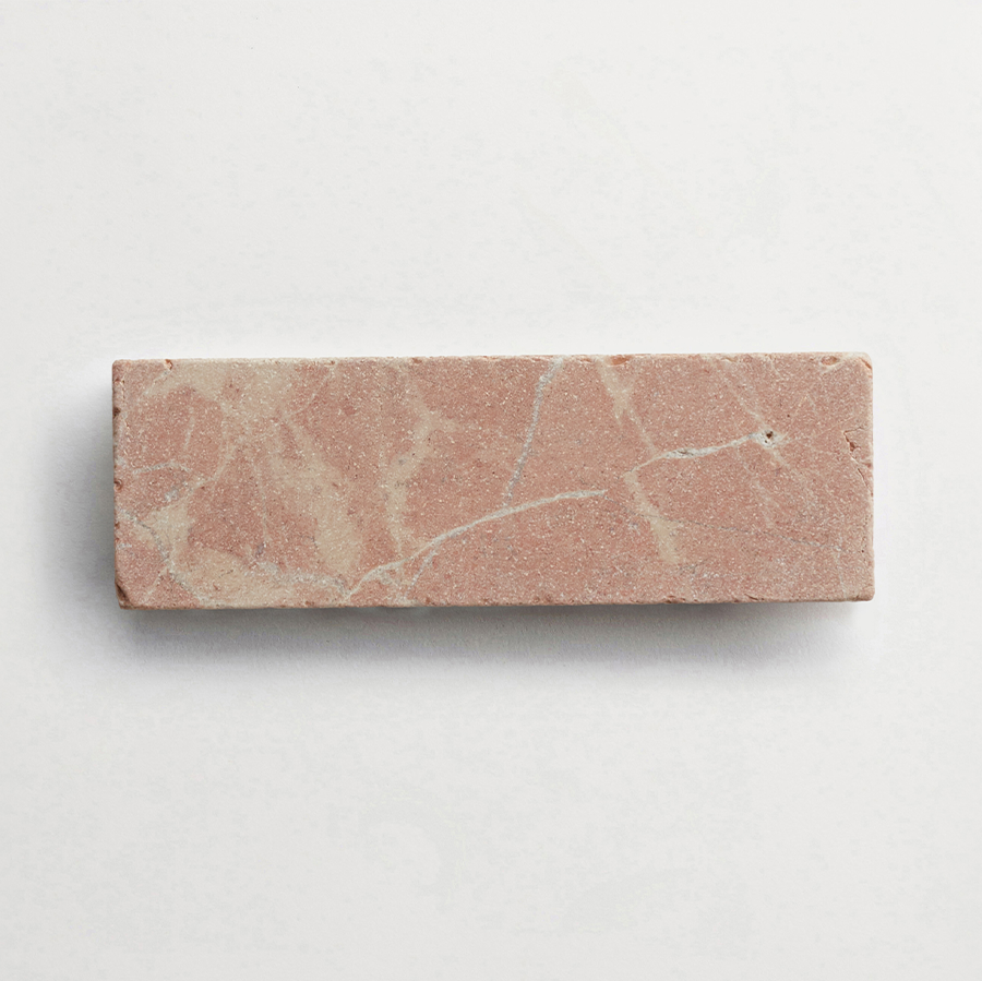 Lapidary stone tile 6 x 2 Rojo Alicante Red Tumbled.