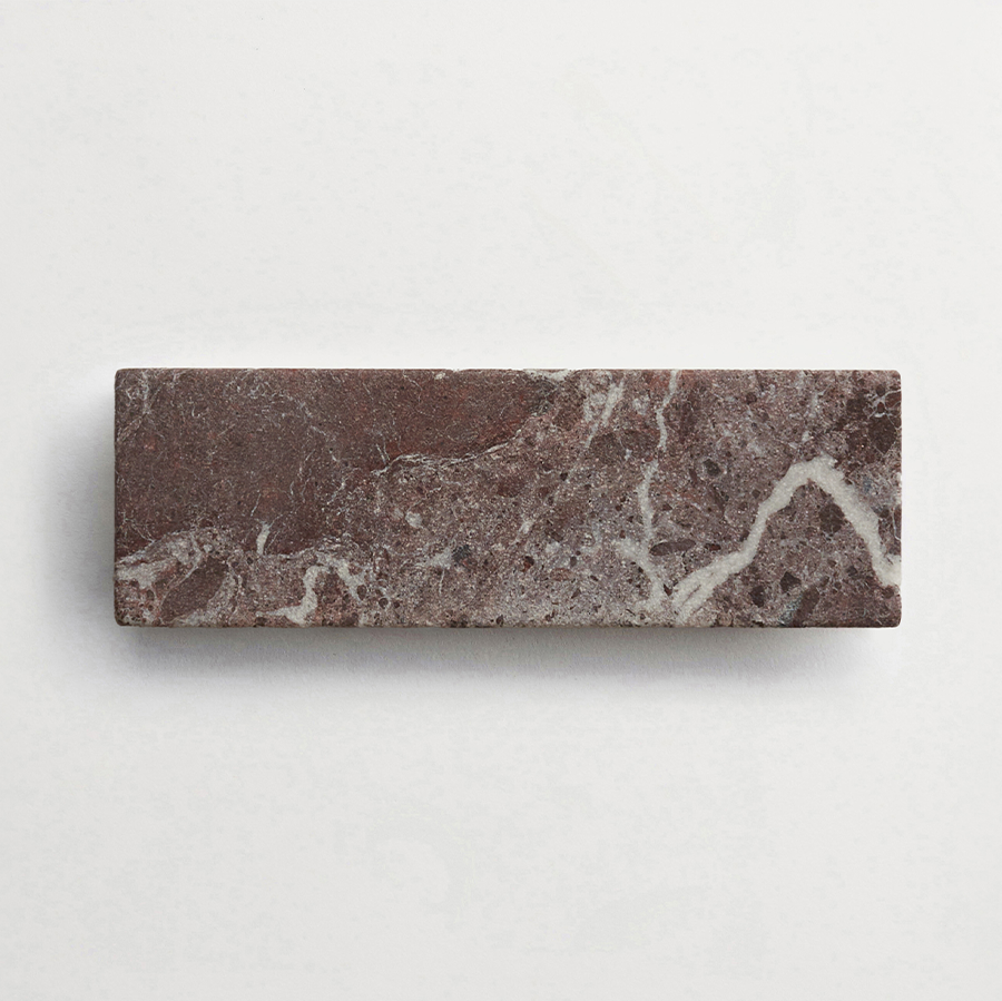 Lapidary stone tile 6 x 2 Red Tumbled.