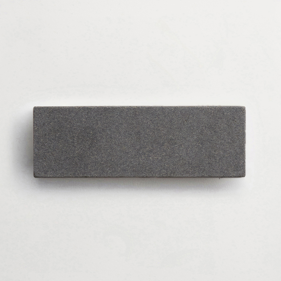 Lapidary stone tile 6 x 2 Warm Black Tumbled.