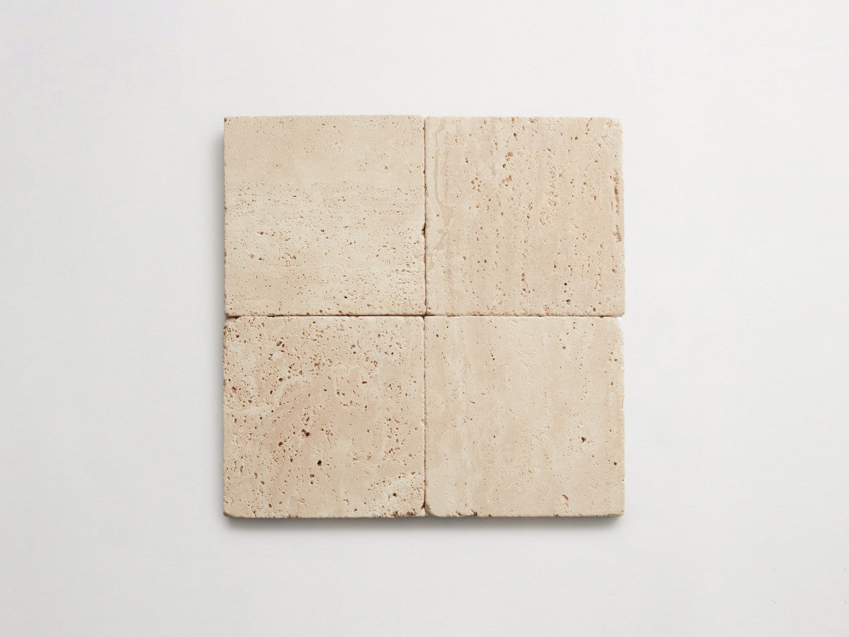 Lapidary stone tile 6 in. square Beige Tumbled.
