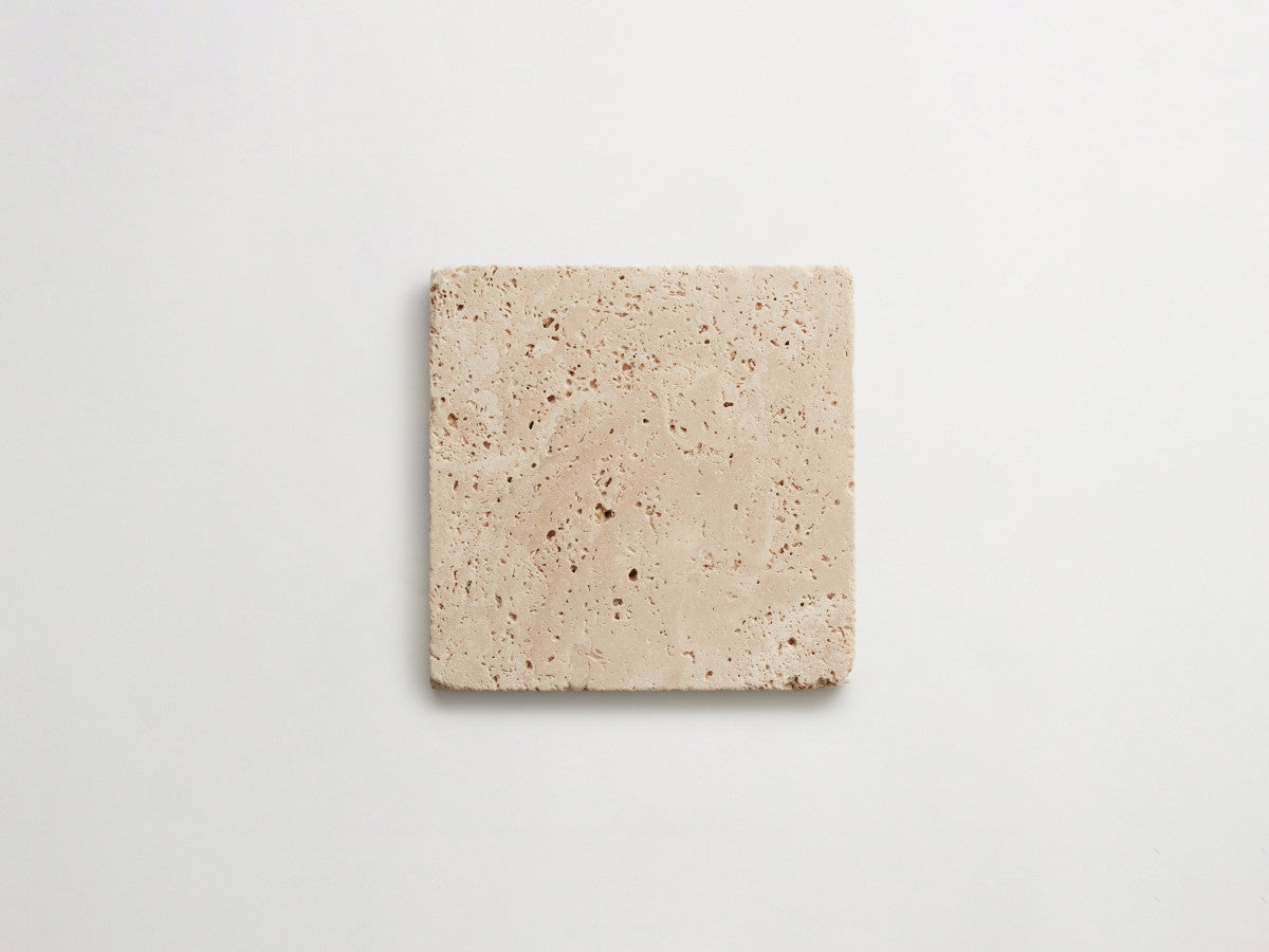 Lapidary stone tile 6 in. square Beige Tumbled.