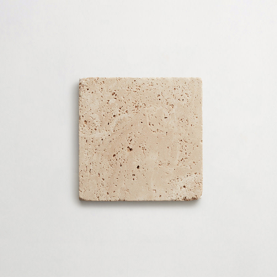 Lapidary stone tile 6 in. square Beige Tumbled.