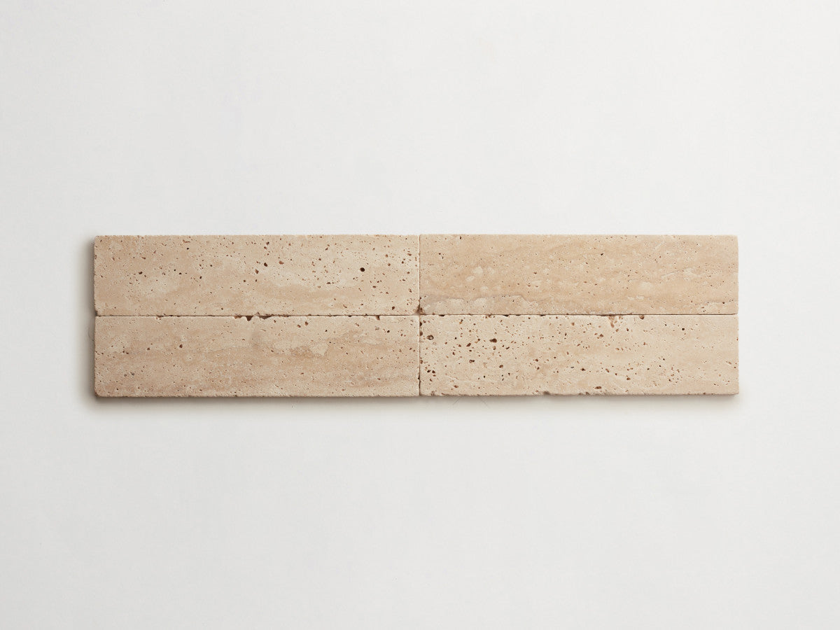 Lapidary stone tile 12 x 3 Beige Tumbled.