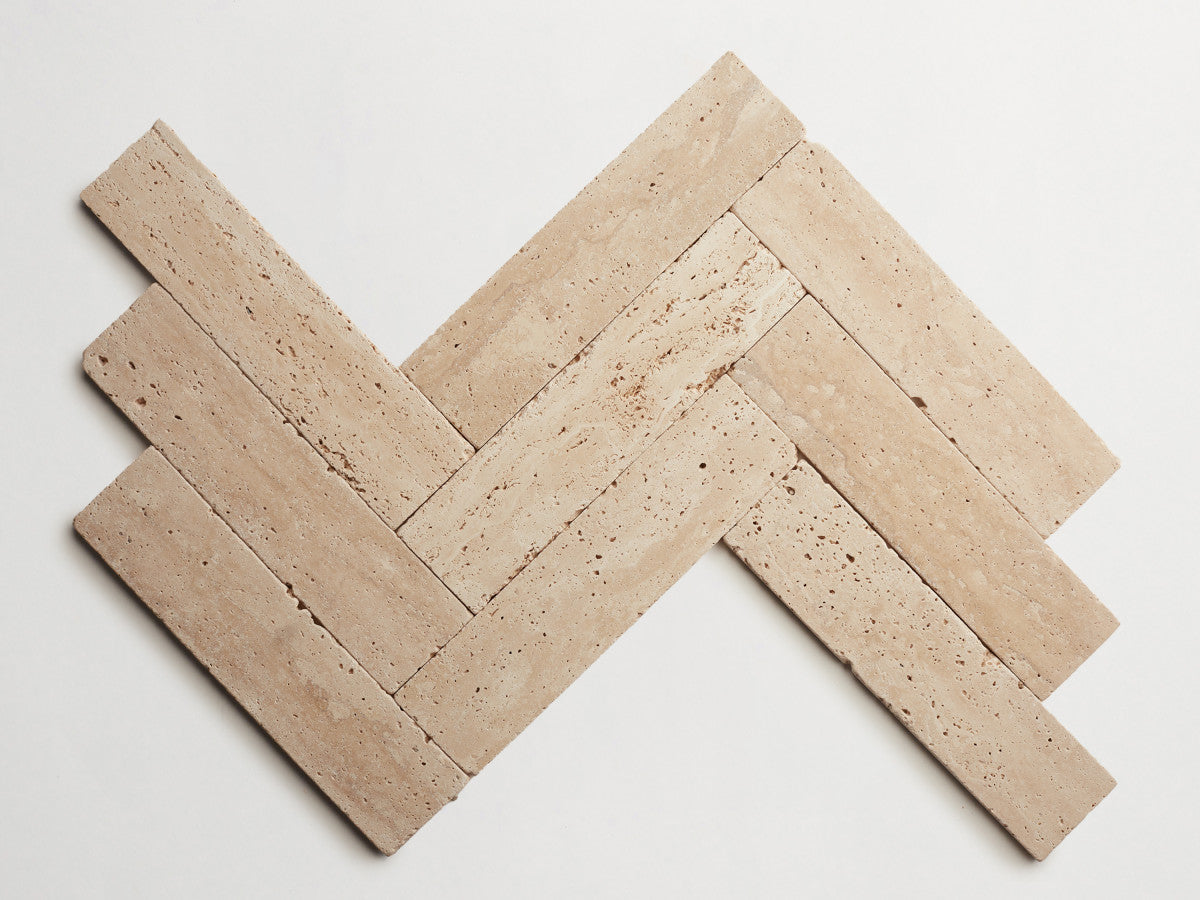Lapidary stone tile 12 x 3 Beige Tumbled.