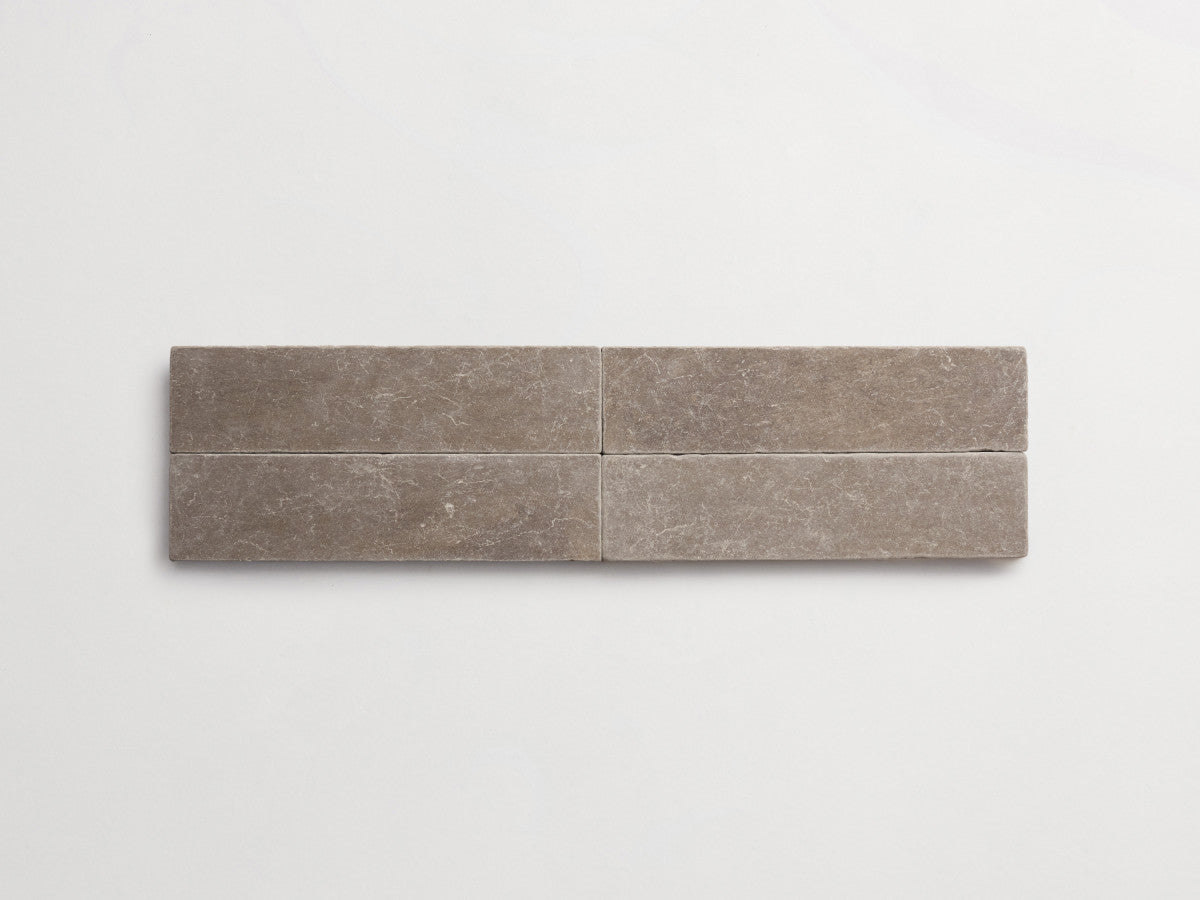 Lapidary stone tile 12 x 3 Cashmere Grey Tumbled.