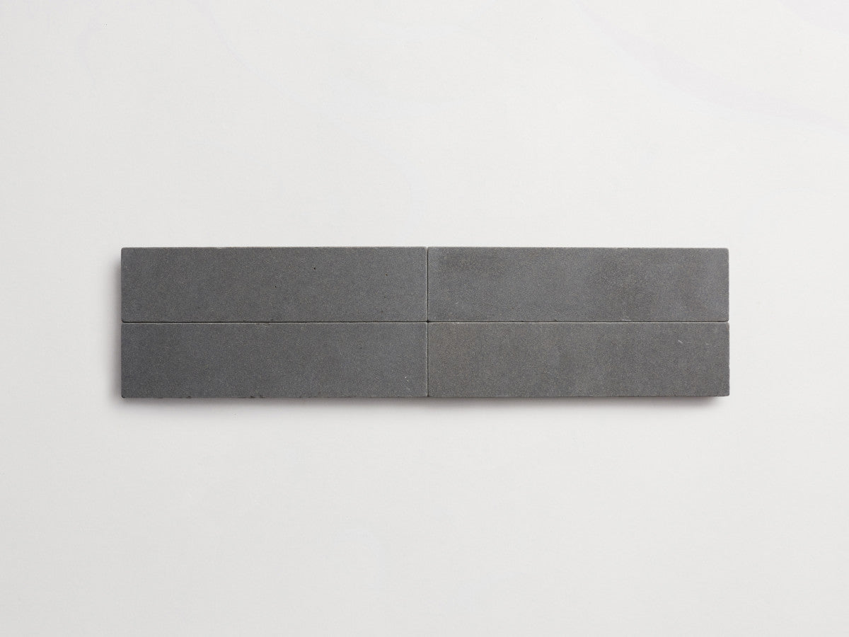 Lapidary stone tile 12 x 3 Warm Black Tumbled.