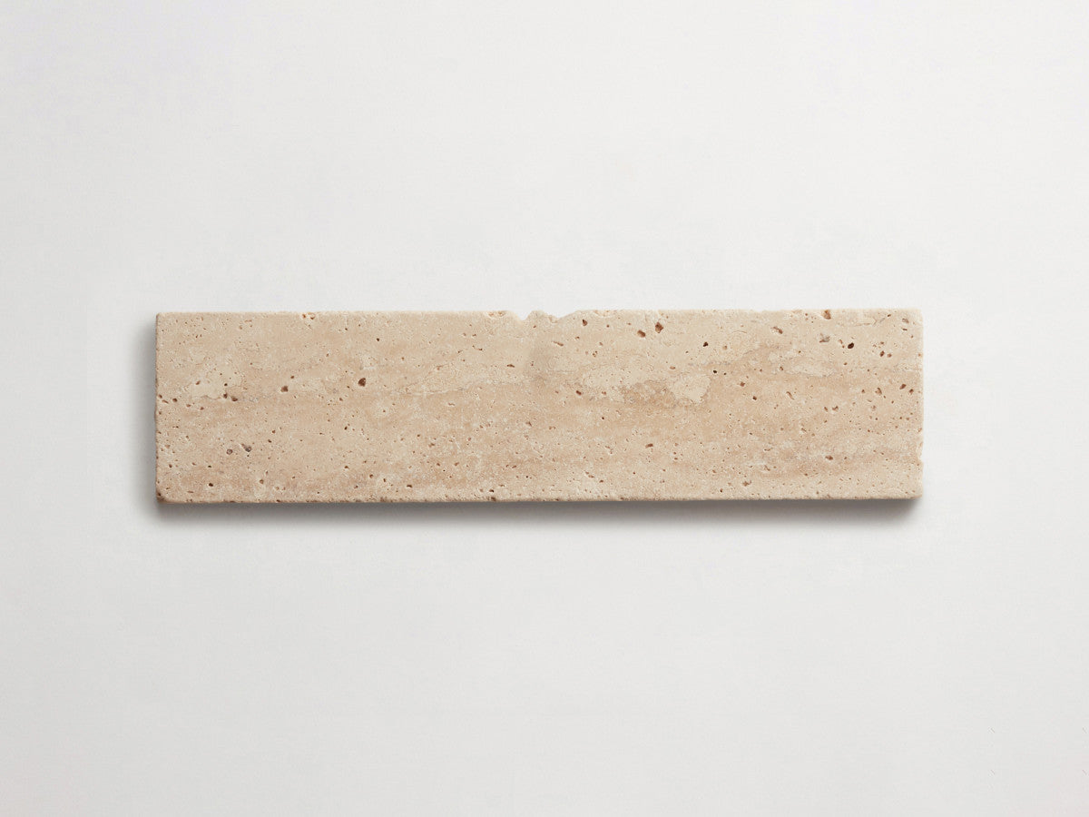 Lapidary stone tile 12 x 3 Beige Tumbled.
