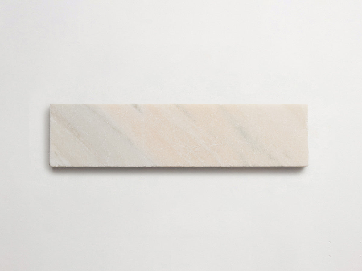 Lapidary stone tile 12 x 3 Pink/Grey Tumbled.