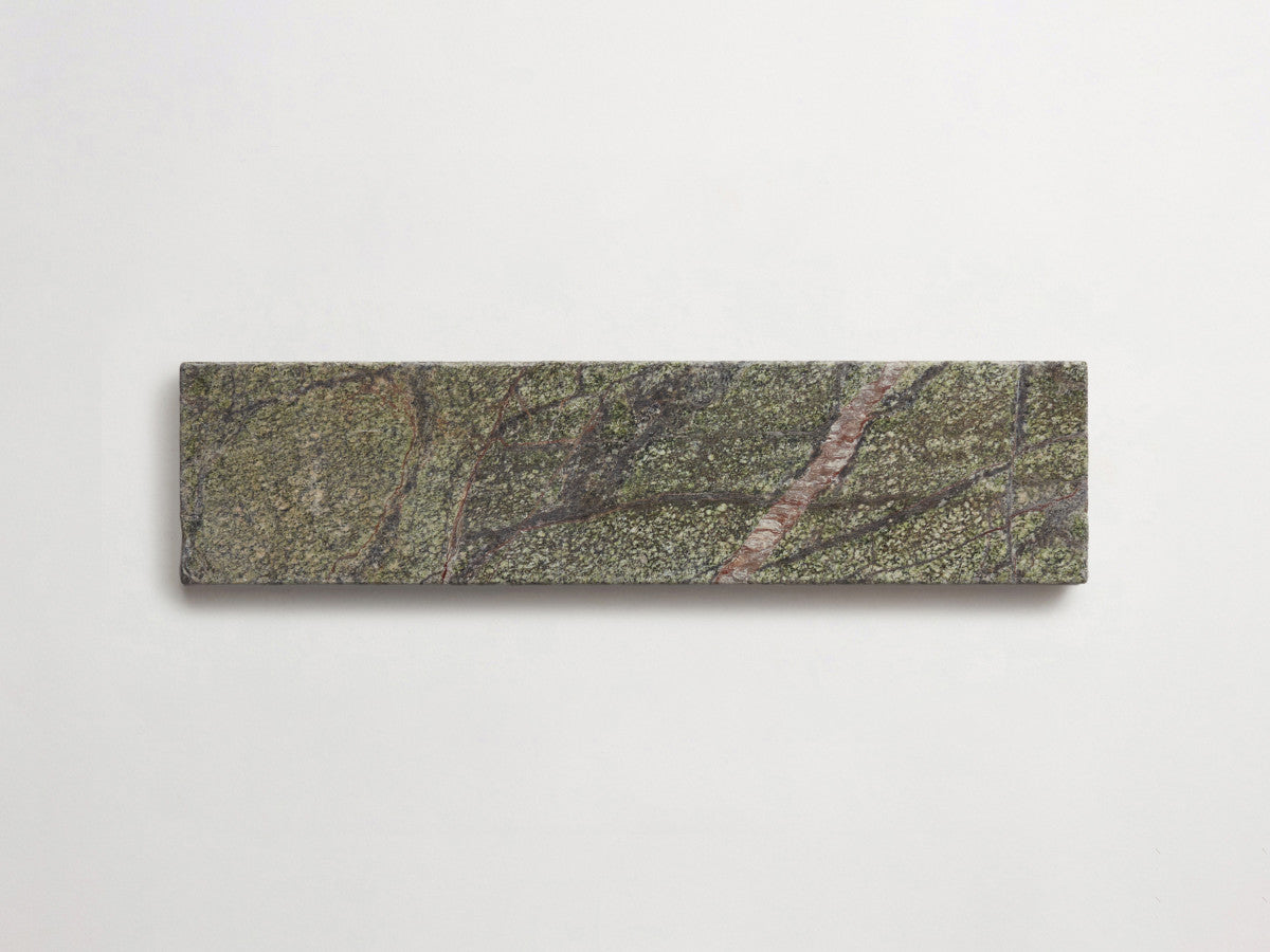 Lapidary stone tile 12 x 3 Galician Green Tumbled.