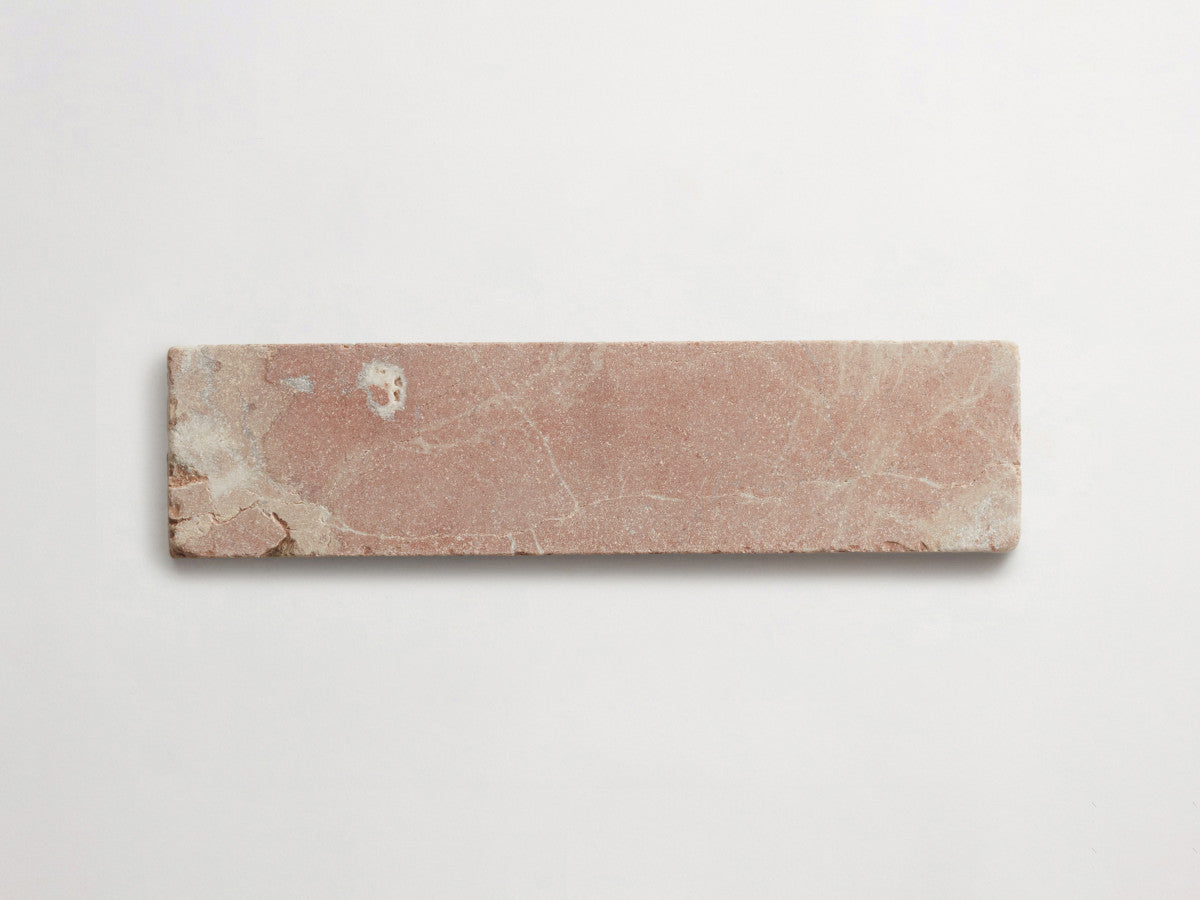 Lapidary stone tile 12 x 3 Rojo Alicante Red Tumbled.