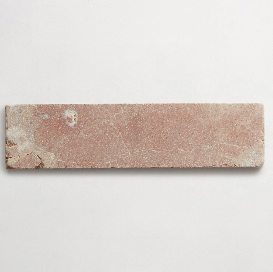 Lapidary stone tile 12 x 3 Rojo Alicante Red Tumbled.