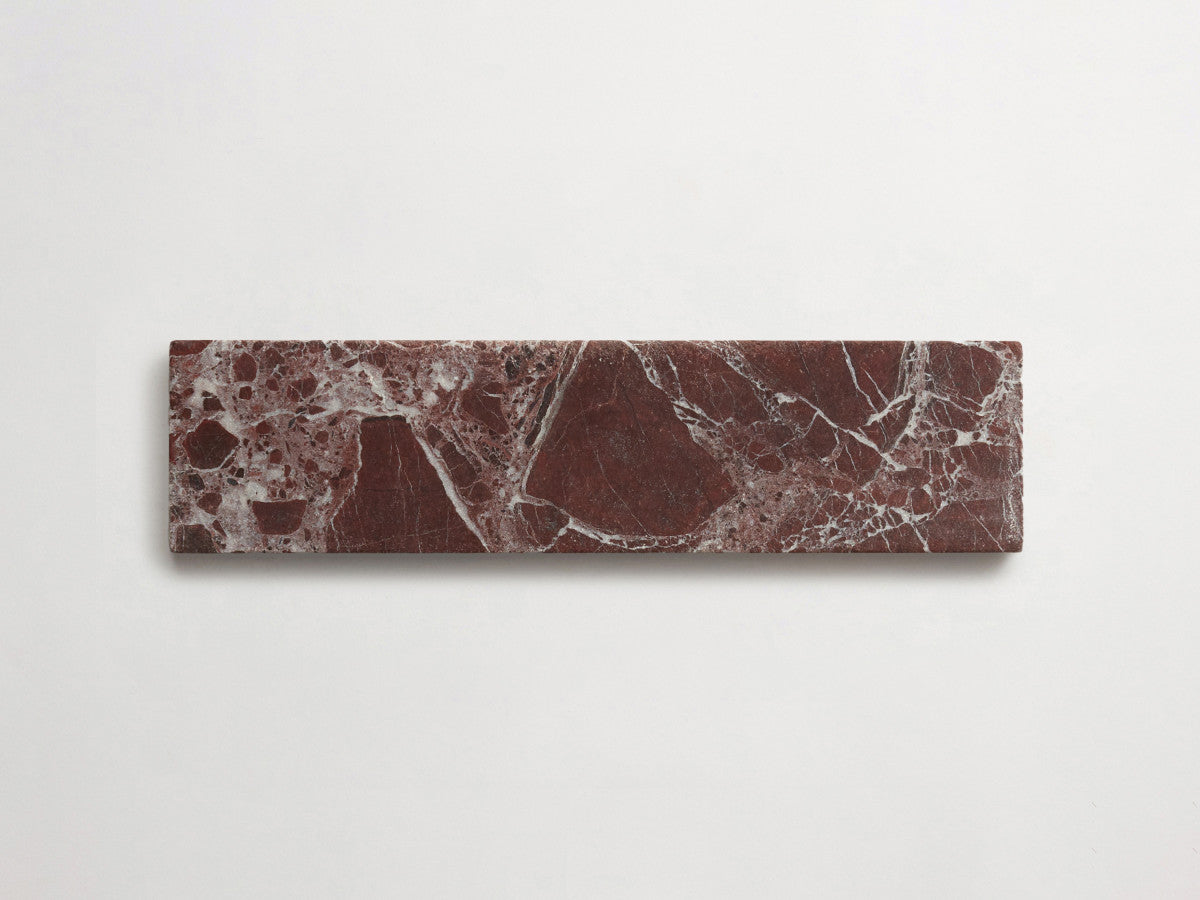 Lapidary stone tile 12 x 3 Red Tumbled.