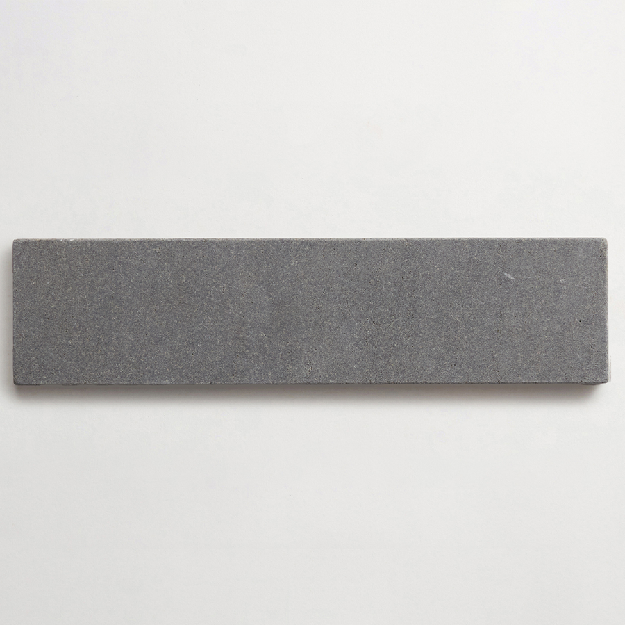 Lapidary stone tile 12 x 3 Warm Black Tumbled.