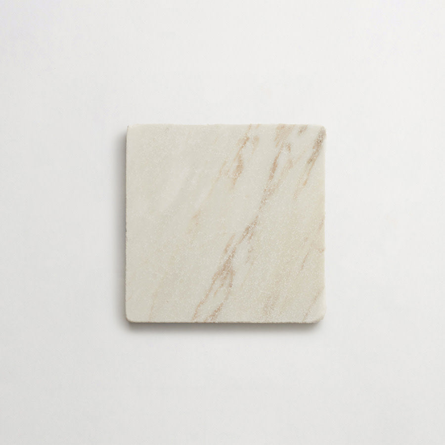 Lapidary stone tile 6 in. square Calacatta Gold Tumbled.