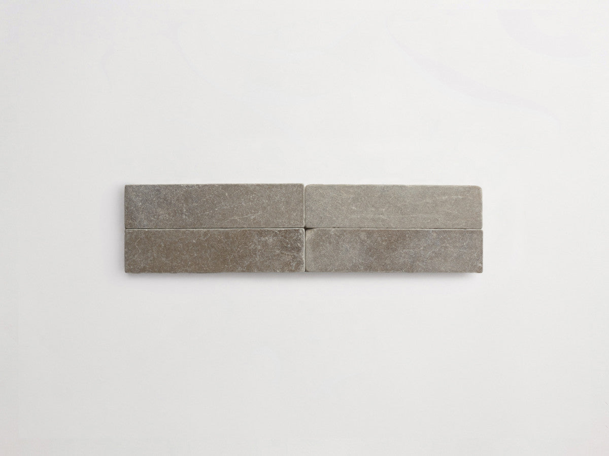 Lapidary stone tile 8 x 2 Cashmere Grey Tumbled.