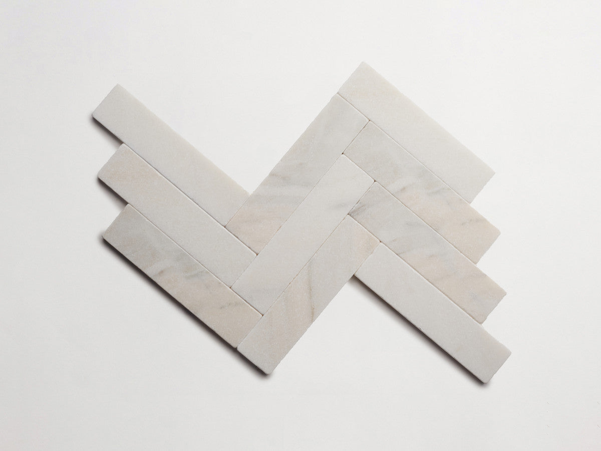 Lapidary stone tile 8 x 2 Pink/Grey Tumbled.