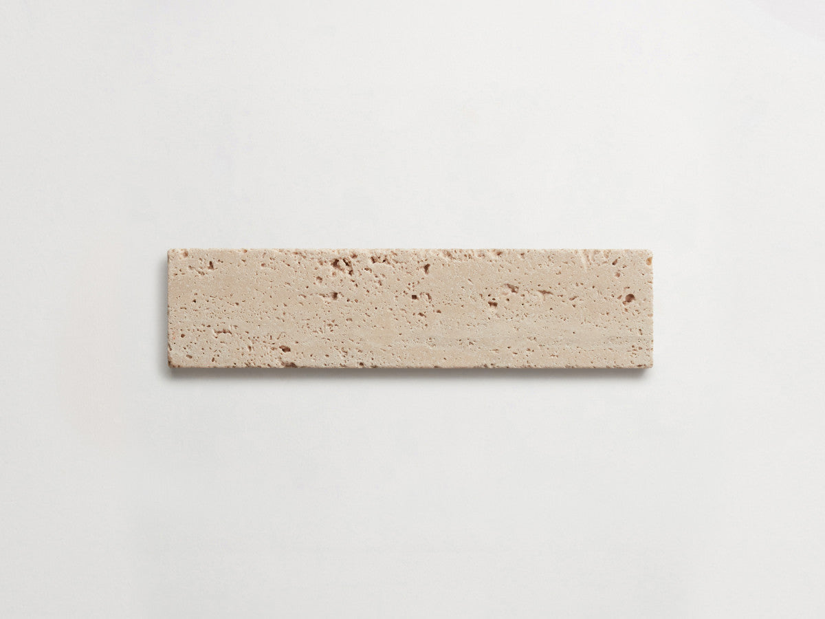 Lapidary stone tile 8 x 2 Beige Tumbled.