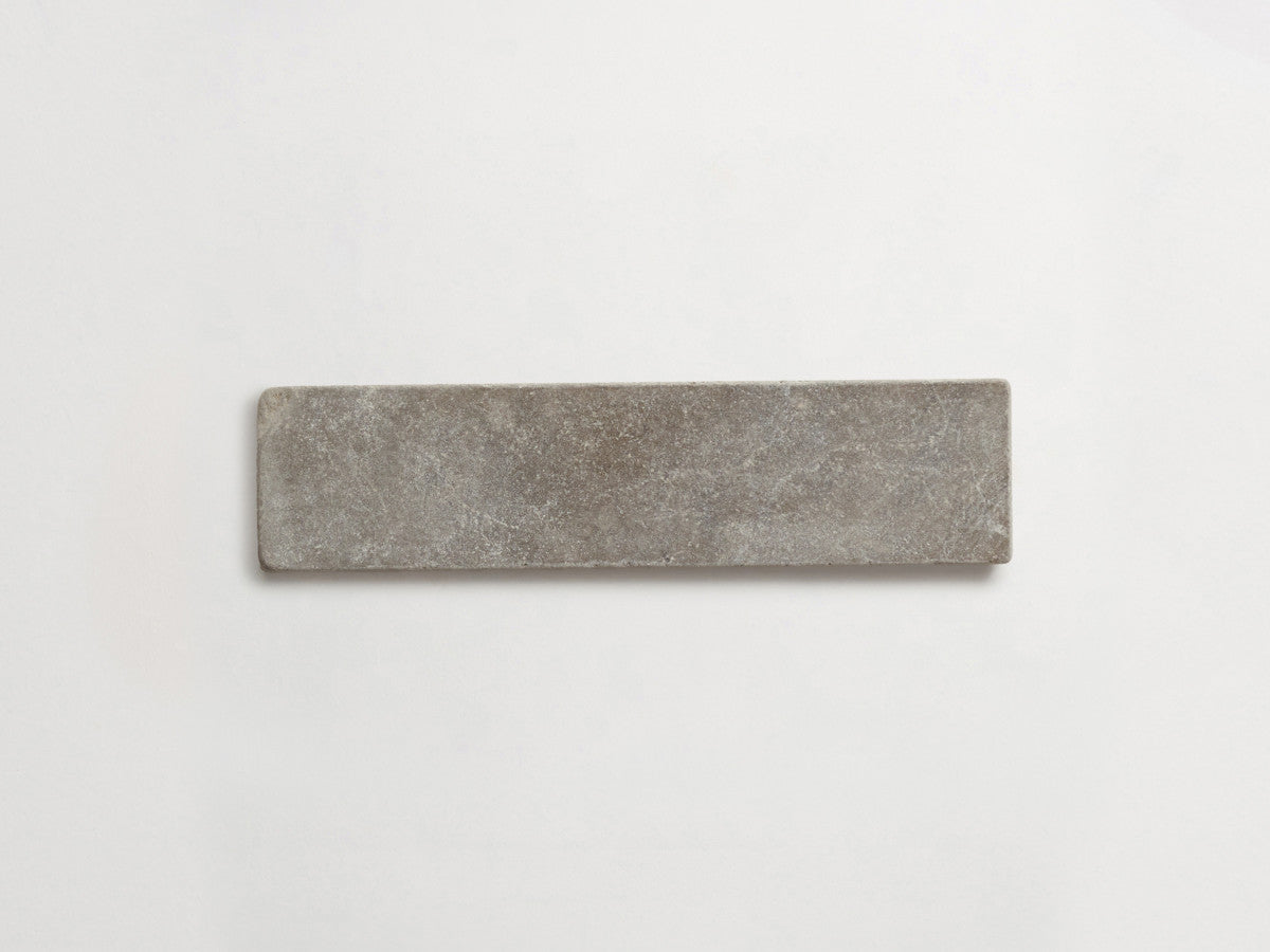 Lapidary stone tile 8 x 2 Cashmere Grey Tumbled.
